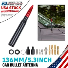 MODIGT Genuine 5.3inch Red Black Bullet Antenna 50 cal For Jeep Wrangler JK JL