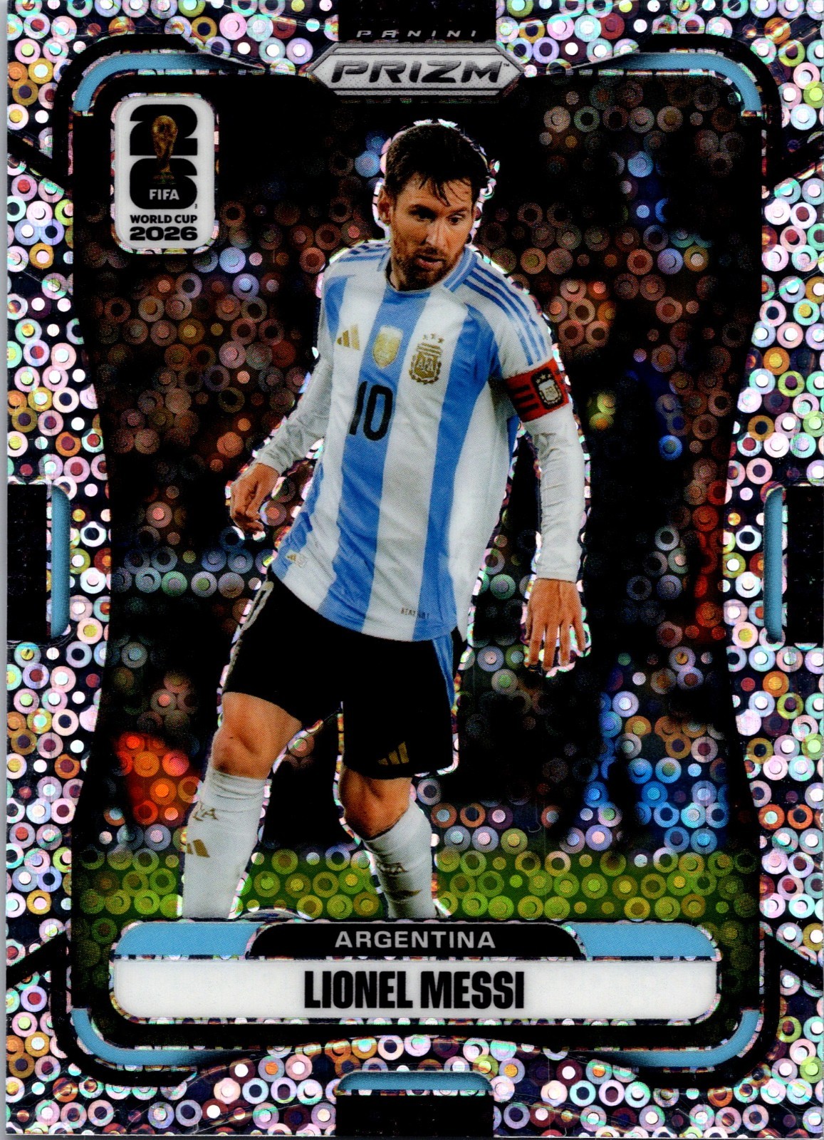 Lionel Messi Disco Prizm 2026 Panini Prizm FIFA World Cup Argentina 10