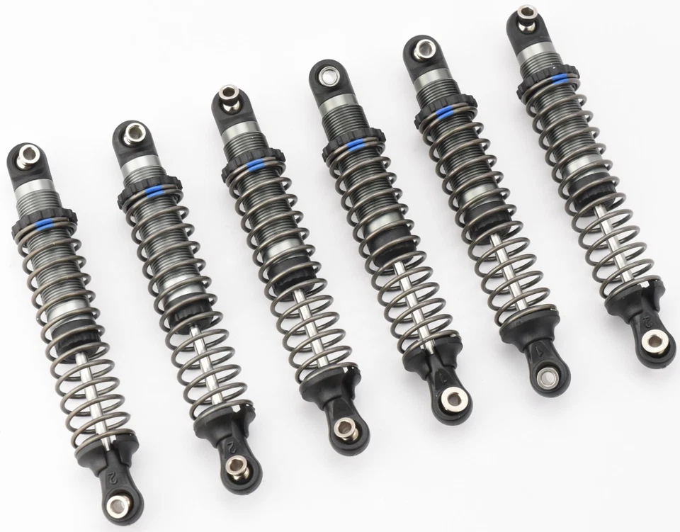 Fits TRX-6x6 Flatbed HAULER (88086-4) - SHOCKS (frt/rr dampers w/Springs Traxxas - Image 3 of 4