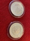 2x 1oz Silver Rounds - Christmas Art .999