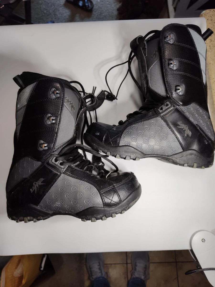 Lamar Justice Linerless Snowboard Boots Black/Gray (Size US 4) Used lamar Justice grey/blue Womens Size 5 Snowboard Boots  main image 2