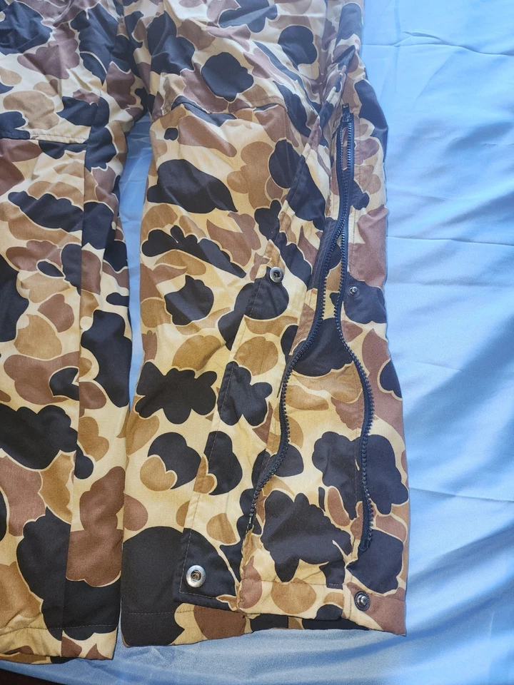VINTAGE BROWNING GORE-TEX INSULATED DUCK CAMO BIB OVERALLS BROWN/BLACK SIZE... - Image 2 of 4