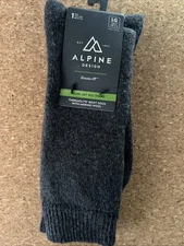 Alpine Design Merino Wool Socks Men’s Large Size 9-12