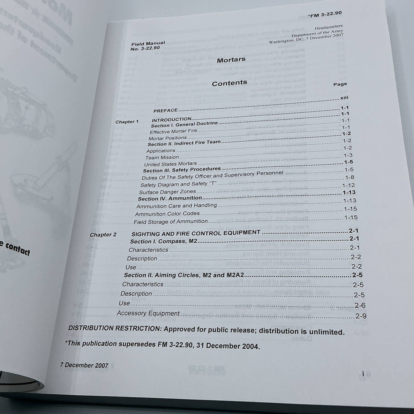 Mortars Headquarters Department Of The Army FM 3-22.90 SC Book 2010