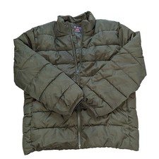 The Childrens Place Puffer Jacket Olive Green Kids Size XL 14 Winter Coat
