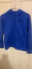 Royal Blue Under Armour Youth Full Zip Jacket With Hood