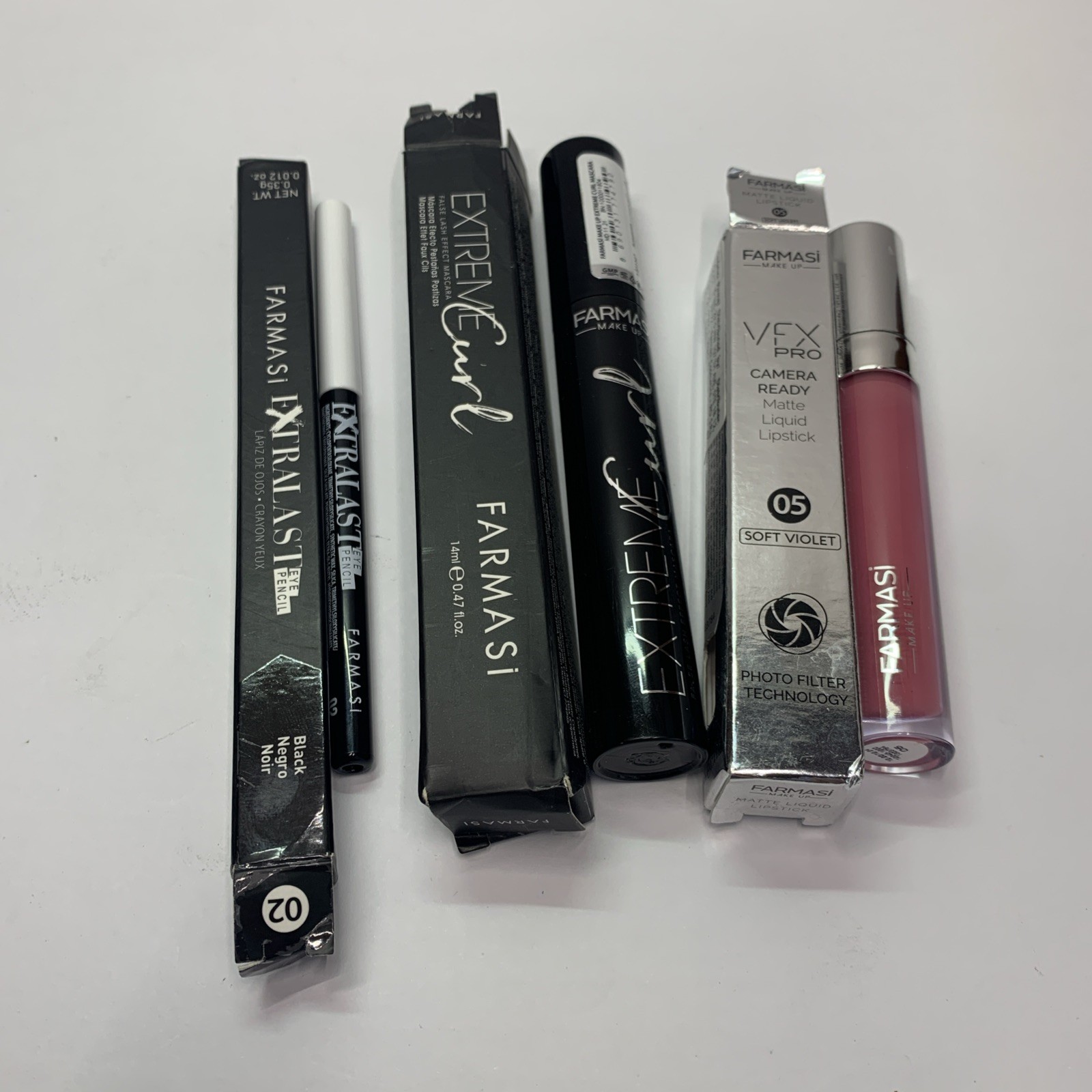 FARMASI LOT- Eye Pencil, Mascara, and Liquid Lip. Brand New In Box