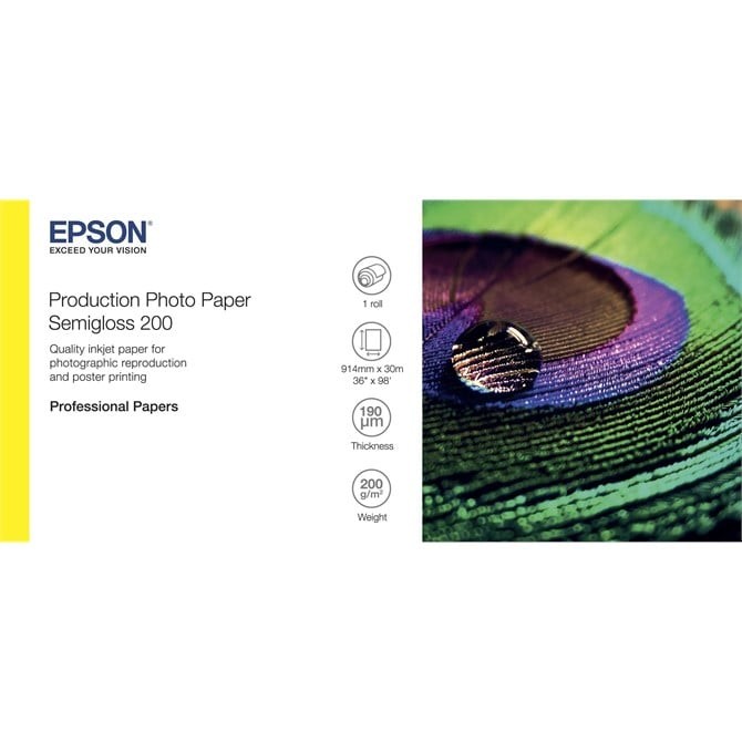 Epson Production Photo Paper Semigloss 200 36" X 30M - Image 2