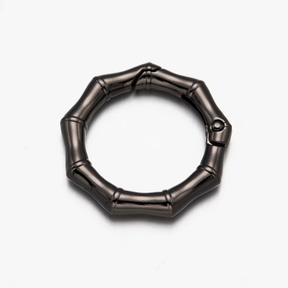 5Pcs/Lot Metal Bamboo Spring Ring round Key Buckles Clips Hooks ...