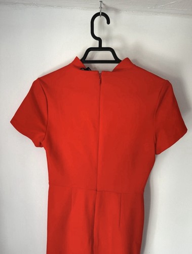 Karen Millen - Ponte Side Split Red Midi Dress - Picture 6 of 6