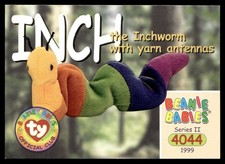 1999 Beanie Babies Series 2 Inch the Inchworm (with yarn antennas) #185
