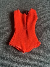 Vintage 1960s Barbie Red Helenca Swimsuit I2