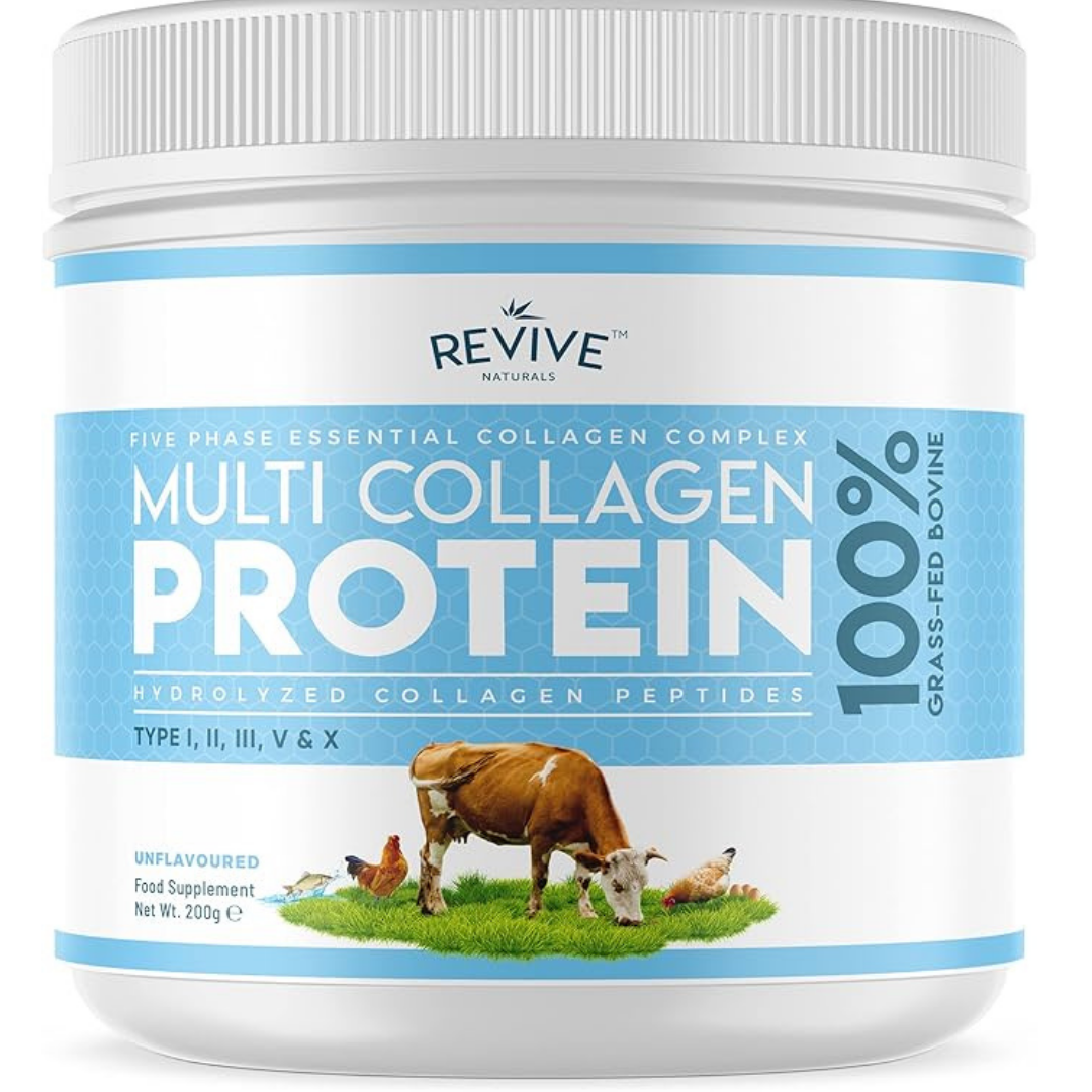 Multi Collagen Protein Powder - Types I, II, III, V & X - Hydrolyzed Grass
