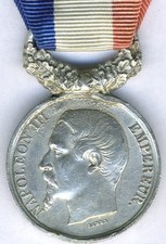 FRANKREICH - LEBENS-RETTUNGSMEDAILLE 2.KLASSE KAISER NAPOLEON III. M.1852