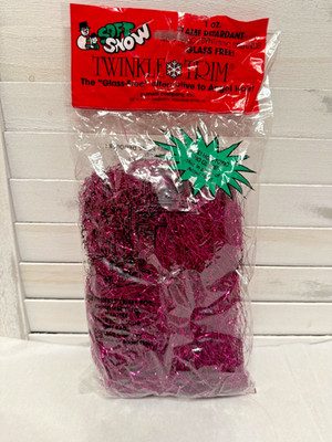 Vintage Purple Christmas Twinkle Trim Soft Snow Angel Hair Alternative 1oz