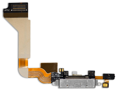 iPhone 4 Ladebuchse Dock Connector Charging Port Flex Kabel weiss