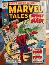 MARVEL TALES #19 Spider-Man FINE 1969 Silver Age Thor Torch Sandman Vulture