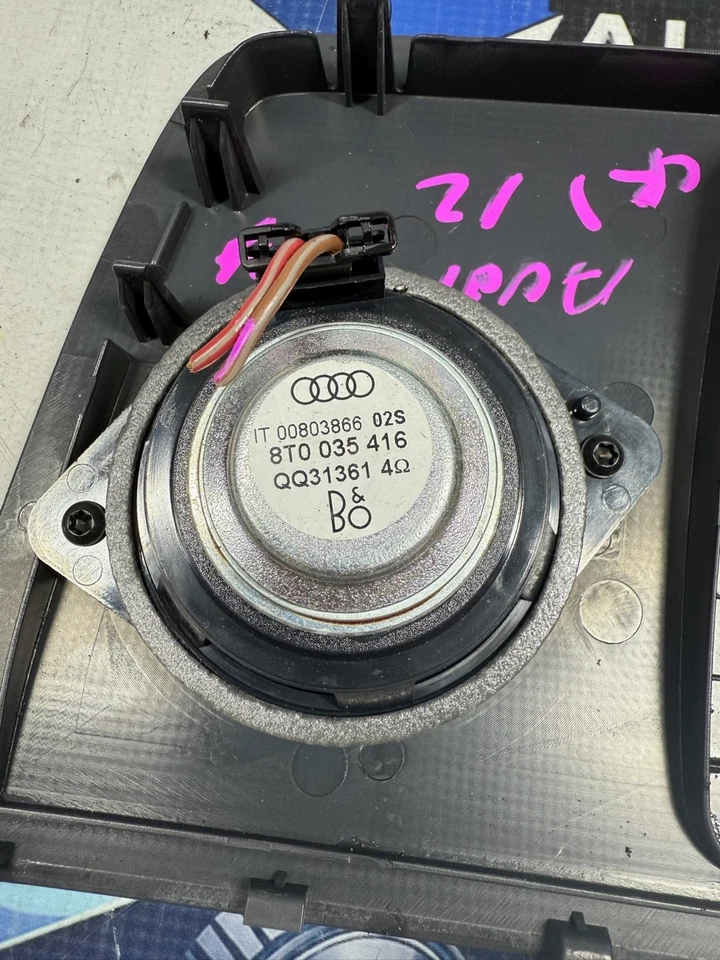 AUDI A4 S4 A5 S5 2009-16 CUBIERTA TRASERA IZQUIERDA altavoz cubierta rejilla B&O OEM 8T0035405D Foto 4 de 4