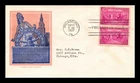 DR JIM STAMPS US COVER CONSTITUTION SESQUICENTENNIAL FDC SCOTT 798 PAIR