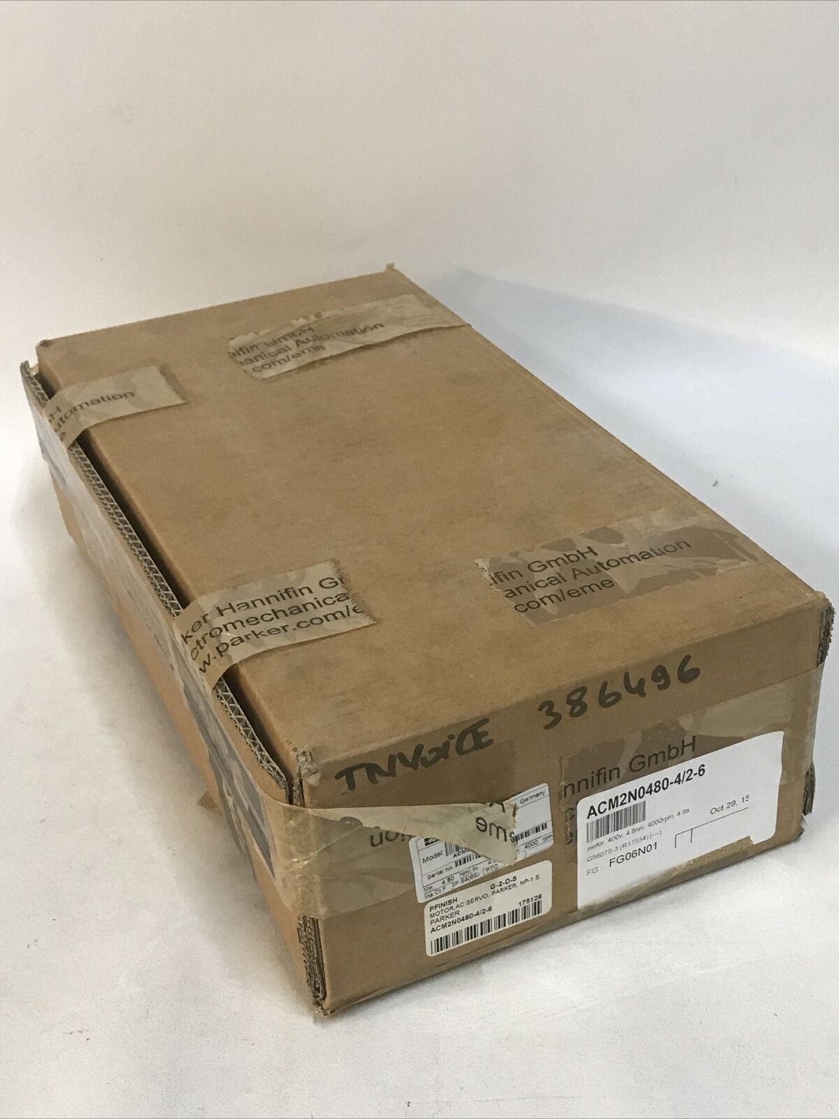PARKER ACM2N0480-4/2-6. Servo Motor 400V 4.8nm 4.9a