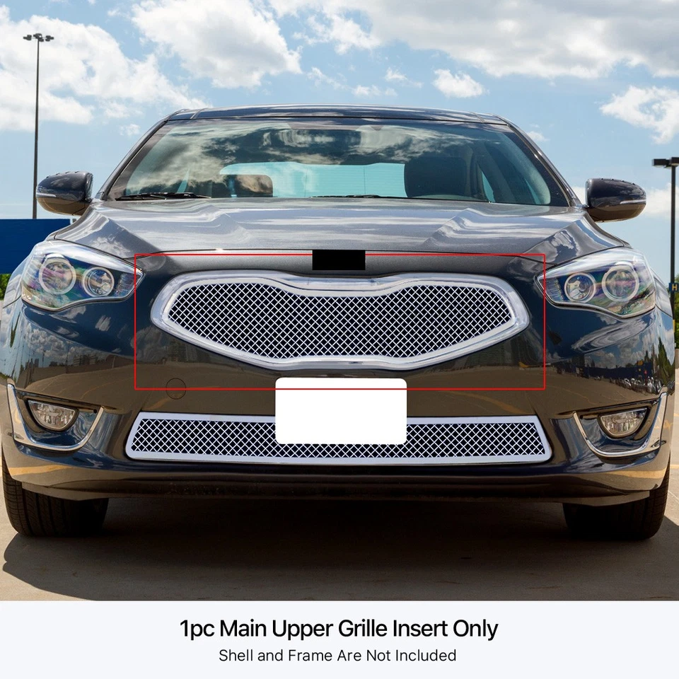 Для 2014-2016 Kia Cadenza основной верхний из нержавеющей стали хром сетки решетка вставка - Изображение 3 из 3