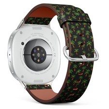 Houses Wildflowers Whimsical Vegan Leather Watch Band 40/44/46mm