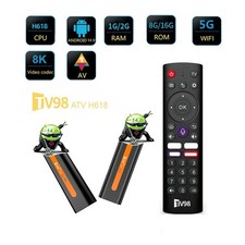TV98 ATV H618 Smart 8K Andriod 14 TV Stick 2.4/5G dual wifi6 BT 5.0