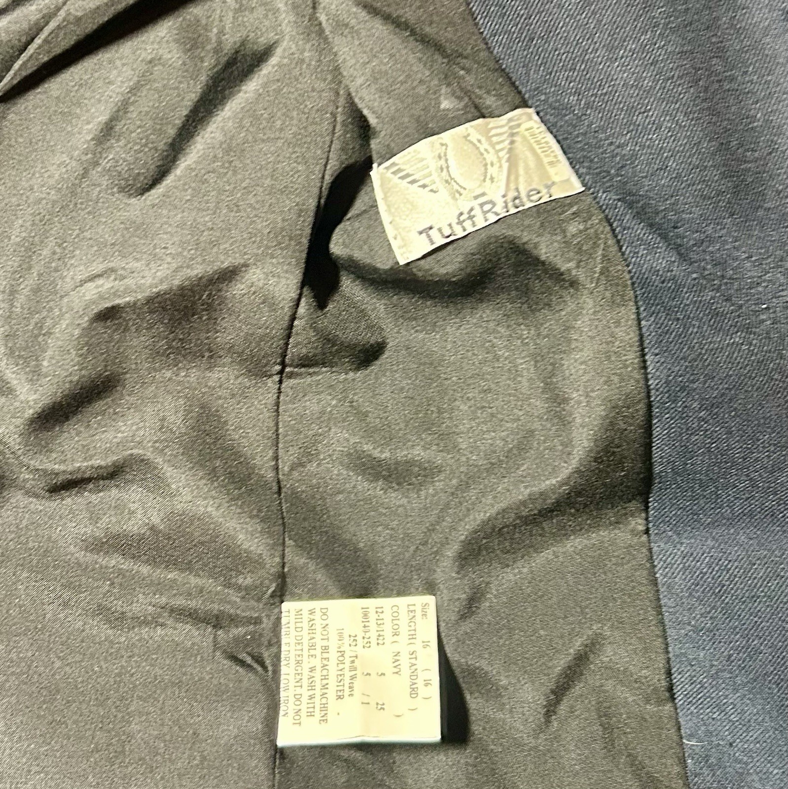 Tuff Rider Youth Size 16 Navy Starter Show Coat Jacket Hunter Equestrian