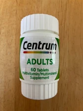 Centrum Multivitamin Multimineral Supplement For Adults 60 Tablets Non-GMO