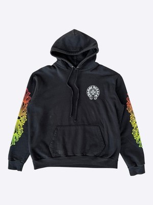 Chrome Hearts Black Gradient Circle Logo Hoodie