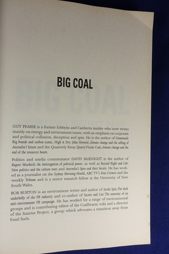 BIG COAL Guy Pearse AUSTRALIA'S DIRTIEST HABIT - Picture 4 of 12