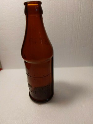 Vintage Certo Upside-Down  Measuring Bottle Amber Brown Fruit Pectin 40's