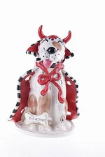 928119 Red Devil Dog Trick-or-Treater Halloween Tealight Luminary Decoration