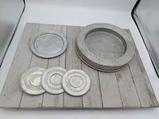Vintage Child's Aluminum Dish Plate Set Play Set-Made In Germany