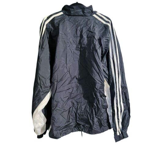 Adidas Nylon Trainingsjacke schwarz-weiß Herren Größe XXL - Bild 2 von 5