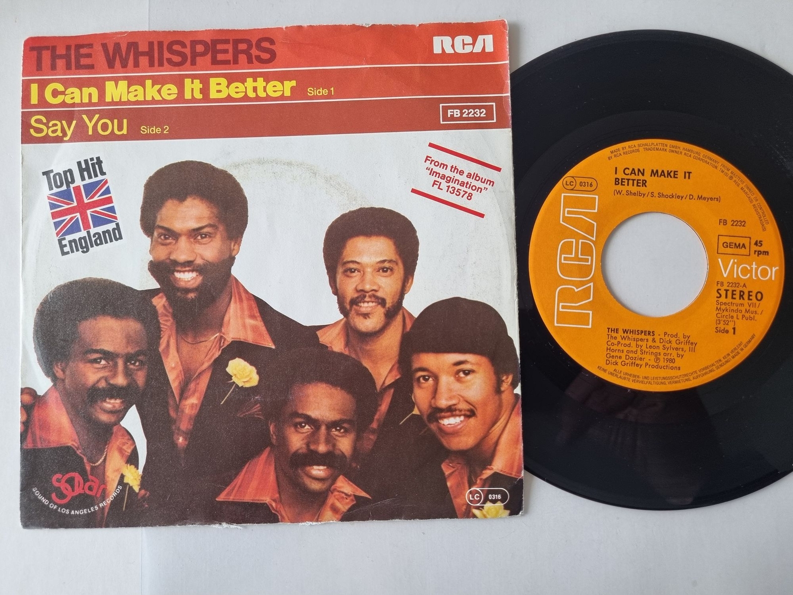 The Whispers - I Can Make It Better 7'' Vinyl Germany