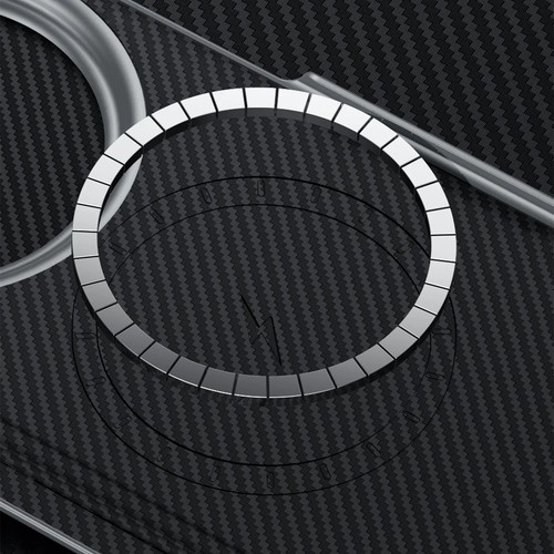 Sulada Carbon Fiber Pattern Leather Magsafe Case Honor Magic V3 Hinge Back Cover - Picture 6 of 26