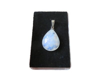 Mondstein blau Blue Moonstone Cabochon Anhänger Nr. 3035