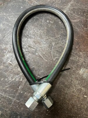 1/2'' x 34'' 2 wire 4,300 PSI hydraulic hose assembly with 2 female JIC 5/8''