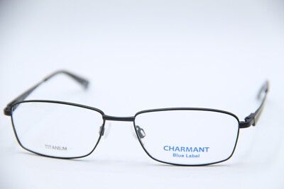 NEW CHARMANT BLUE LABEL CH10563 BLACK YELLOW AUTHENTIC EYEGLASSES 53-16