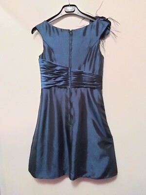 Taffeta Sleeveless Navy Knee Length Cocktail Dress, Mother Of The Bride  Dress, S | eBay