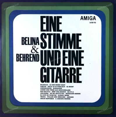 Belina & Behrend - Eine Stimme Und Eine Gitarre GDR LP 1968 '