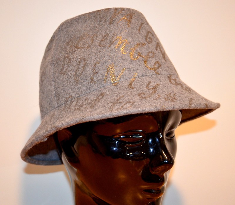 TARNISH 100% Wool Fedora (Gray Gold) Women's One Size * Made in Italy