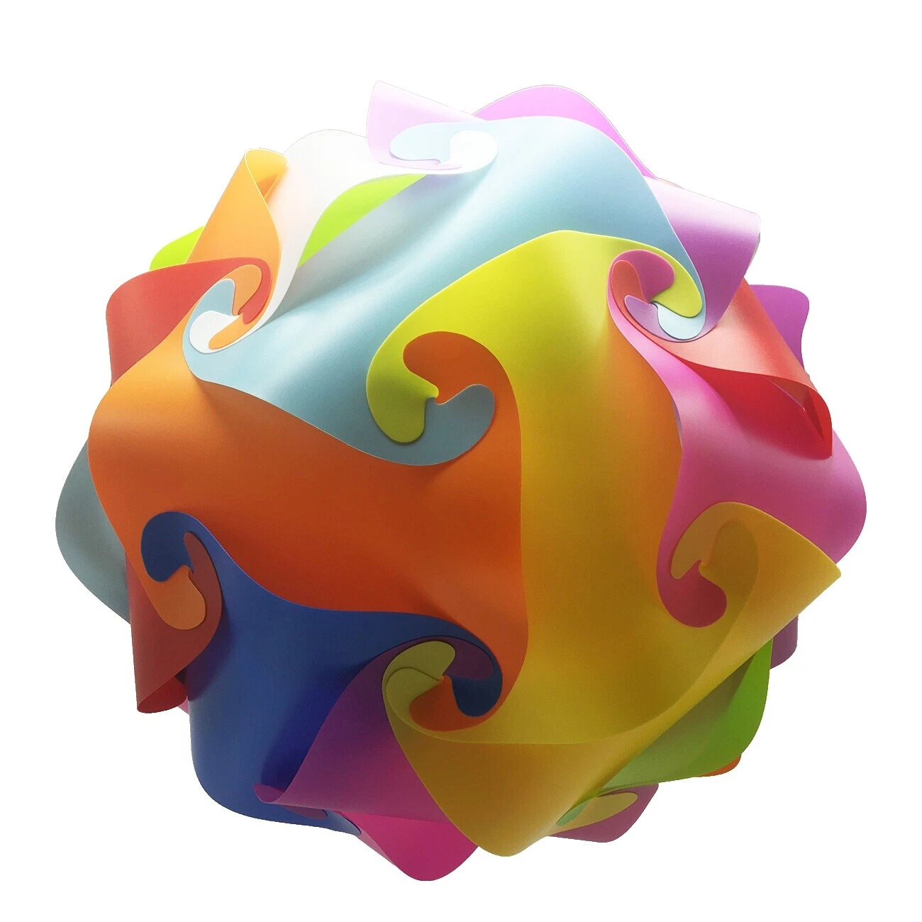 Lámpara de Plástico Multicolor tonos