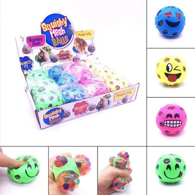 smiley face stress ball with orbeez