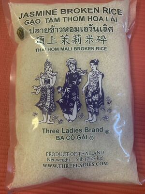 Sticky Rice- Broken Rice- Riceberry-5lb per bag-Gao Tam- Nep