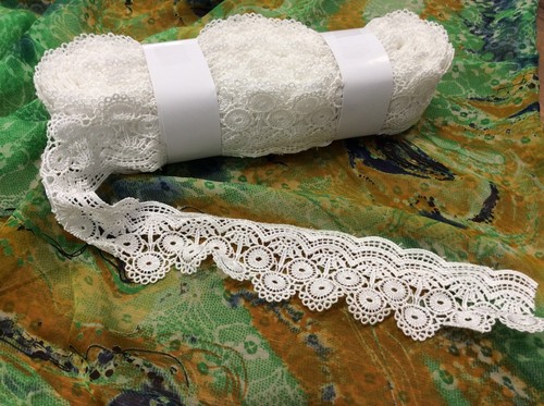 Hardy'sTextile Embroidered,Ribbon,Vintage,Wedding dress,sewing craft Lace Trim - Foto 32 di 95