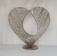 Formano Herz Auf Fuß Prado Silber Teelichthalter Geschenk Deko Objekt