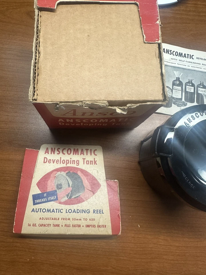 Tanque de desarrollo vintage Ansco Anscomatic Foto 3 de 4