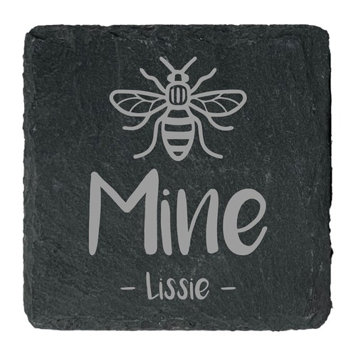 Personalised Slate Coasters Mother's Day Gift Heart / Square For Him For Her - Picture 21 of 49